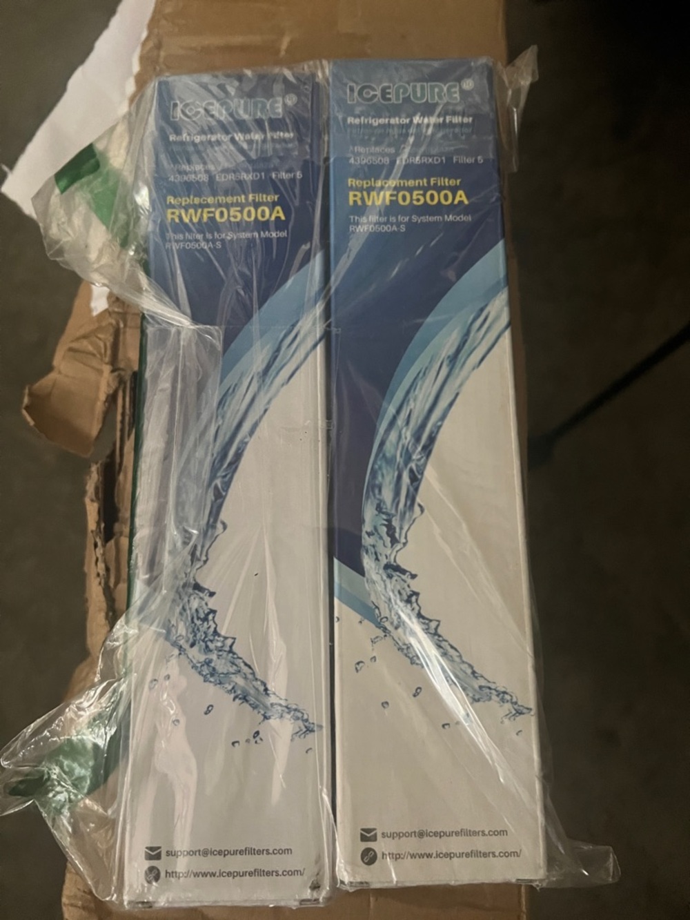 ICEPURE RWF5000A Replacement Refrigerator Water Filter - new 2 pack